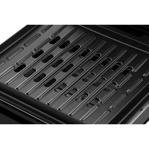  [아마존베스트]George Foreman Smokeless Contact Grill (87% Less Smoke, Removable & Dishwasher Safe Grill Plates, 200°C Grill Temperature, Stainless Steel Housing) Table Grill, Panini Maker, Sandw