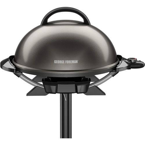  George Foreman 240 Nonstick Removable Stand IndoorOutdoor Electric Grill