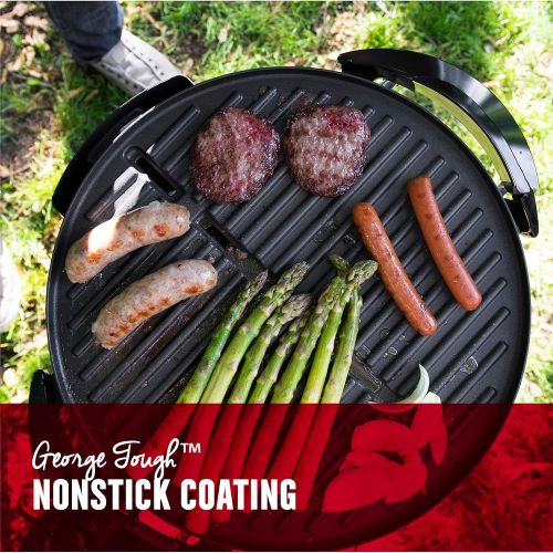  George Foreman 240 Nonstick Removable Stand IndoorOutdoor Electric Grill