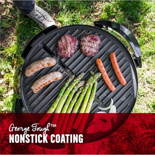  George Foreman 240 Nonstick Removable Stand IndoorOutdoor Electric Grill