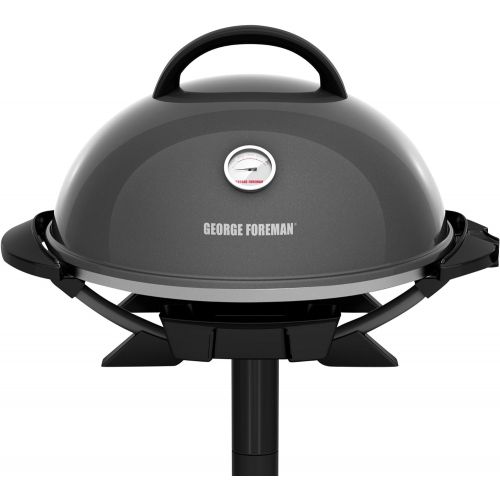  George Foreman GFO3320GM IndoorOutdoor Gun Metal Electric Grill