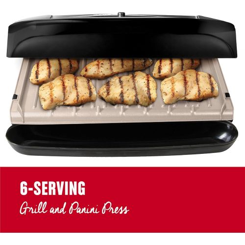  George Foreman Grill with Removable Plates Black, GRP1001BP