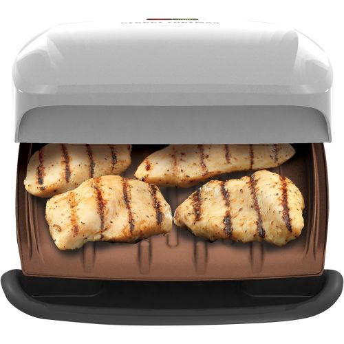  George Foreman GR260P 4 Serving Classic Plate Grill, Platinum