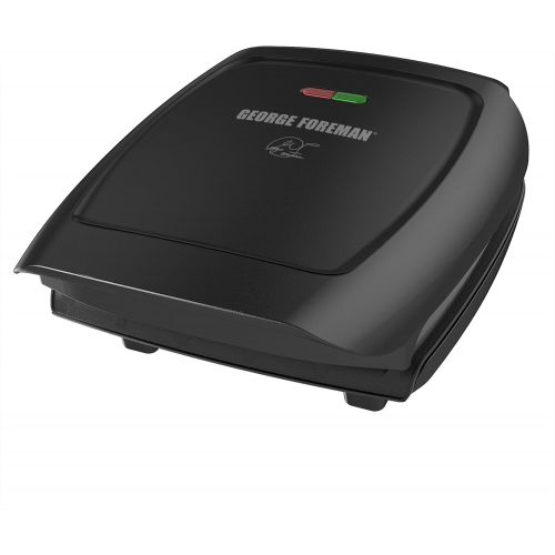  George Foreman 4-Serving Classic Plate Electric Indoor Grill and Panini Press, Black, GR2060B