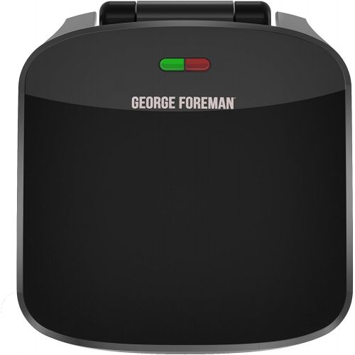  George Foreman 4-Serving Removable Plate Grill and Panini Press, Red, GRP360R