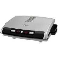 George Foreman 6-Serving Removable Plate Electric Indoor Grill and Panini Press, Silver, GRP99