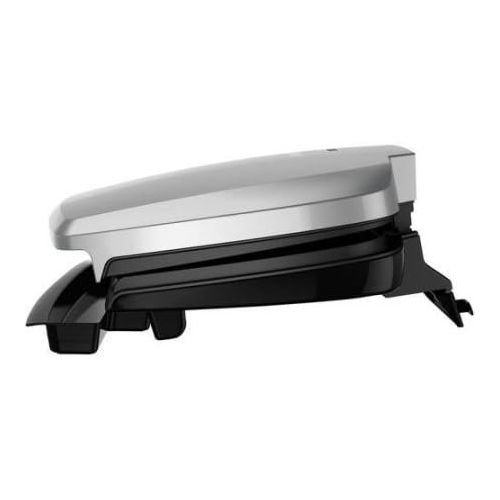  George Foreman 9-Serving Classic Plate Grill and Panini Press, Silver, GR390FP