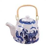George Jimmy Blue and White Porcelain Teapot Chinese Style Tea Kettle- A1