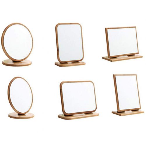  George Jimmy Bamboo Folding Mirror Makeup Cosmetic Bathroom Mirror Desktop Mirror-A1