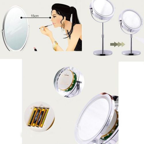  George Jimmy LED Light Makeup Cosmetic Bathroom Mirror 5 Times Magnifiers-7 Inch-A4