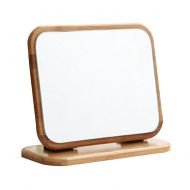 George Jimmy Bamboo Folding Mirror Makeup Cosmetic Bathroom Mirror Desktop Mirror-A2