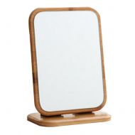 George Jimmy Bamboo Folding Mirror Makeup Cosmetic Bathroom Mirror Desktop Mirror-A3
