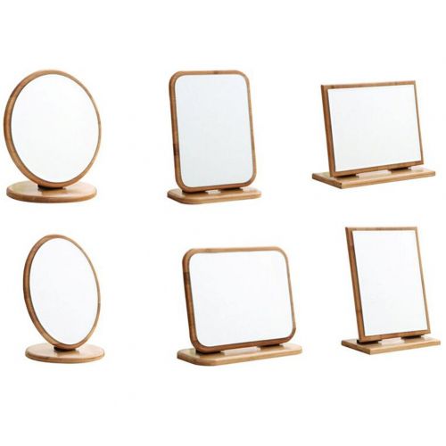  George Jimmy Bamboo Folding Mirror Makeup Cosmetic Bathroom Mirror Desktop Mirror-A3