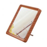 George Jimmy Wooden Folding Mirror Makeup Cosmetic Bathroom Mirror Desktop Mirror-A2