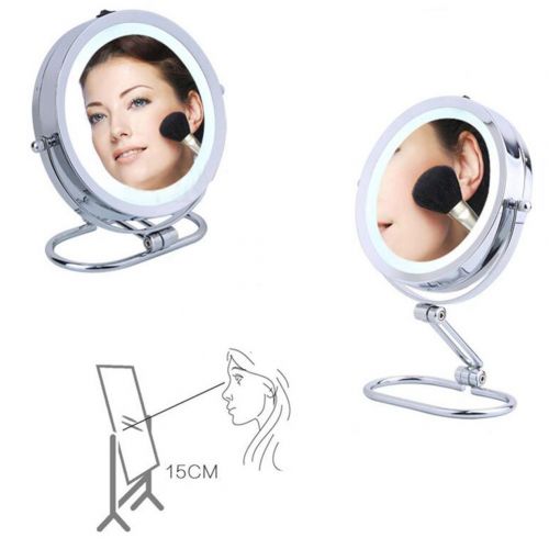  George Jimmy LED Light Makeup Cosmetic Bathroom Mirror 5 Times Magnifiers-7 Inch-A3