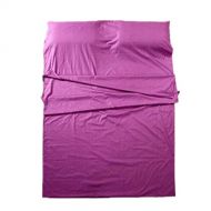 George Jimmy Cotton Travel and Outdoor Camping Sheet Sleeping Bag(Purple)