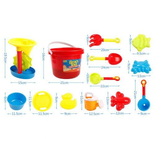  George Jimmy 7 Pieces Children Beach Toys Set Sand Toys Shovel Tools Sandbox Accessories Sand Bucket