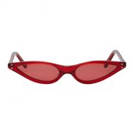 George Keburia Red Micro Cat-Eye Sunglasses