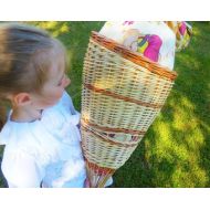 GeorgesBasket Schultuete aus Weiden flechten, candy cone, school cone, back to school, kinder cone