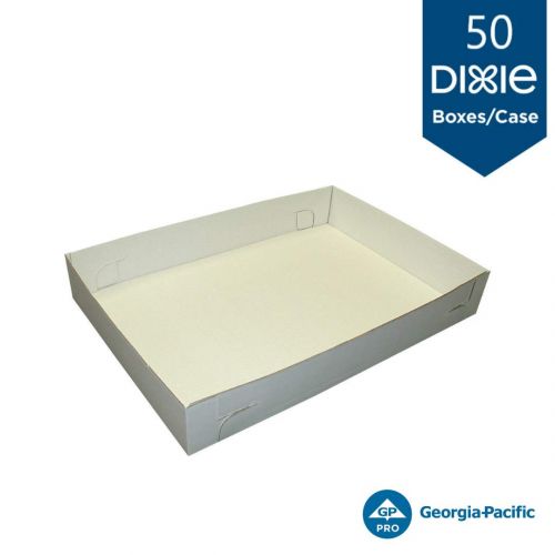  Dixie Full Sheet Corrugated Cake Tray by GP PRO (Georgia-Pacific), White, 92163, 17.8 Width x 25.6 Length, (Case of 50 Trays)