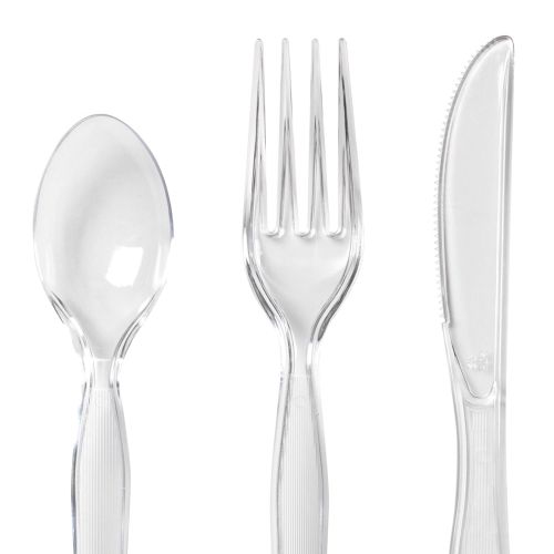  Dixie 7.13 Heavy-Weight Polystyrene Plastic Fork by GP PRO (Georgia-Pacific), Clear, FH017 , Case of 1,000