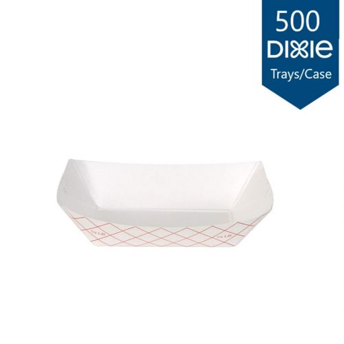  Dixie .5 Lb Polycoated Paper Food Tray by GP PRO (Georgia-Pacific), Kant Leek, Red Plaid, RP50, 1,000 Count (250 Trays Per Pack, 4 Packs Per Case): Kitchen & Dining