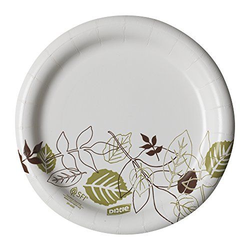  Dixie 7Medium-Weight Paper Plates by GP PRO (Georgia-Pacific), Pathways, UX7PATH, 1,000 Count (125 Plates Per Pack, 8 Packs Per Case)