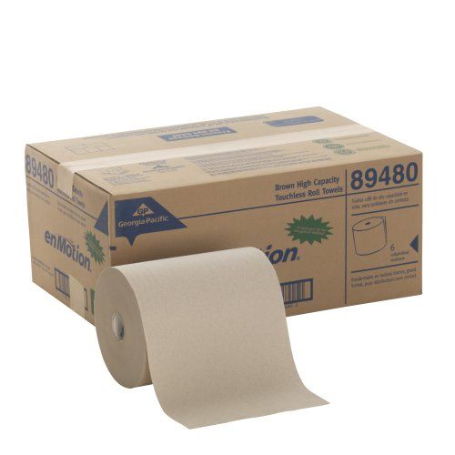  Georgia-Pacific Georgia Pacific Professional 89480 High Capacity Roll Towel, Brown, 10 x 800ft (Case of 6 Rolls)