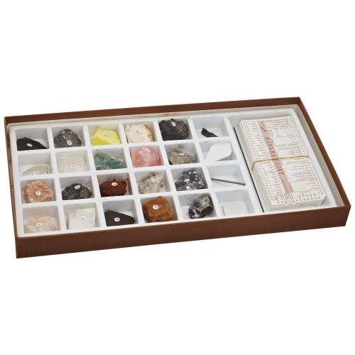  Geosciences Industries Mineral Identification Kit, Rock Samples for Studying Geology and Earth Science (Set of 20)