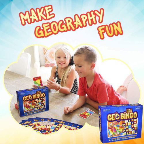  Geotoys GeoBingo USA Educational Geography Board Game
