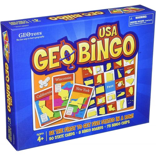  Geotoys GeoBingo USA Educational Geography Board Game