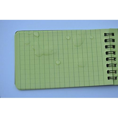  Geo-versand 2 x Geocaching Logbook Waterproof Lined Yellow Squared Green 100 Pages 13 x 8 cm Notebook Fishing Waterproof Outdoor Writing Pad Fishing Fishing Geocaching Waterproof Waterproof