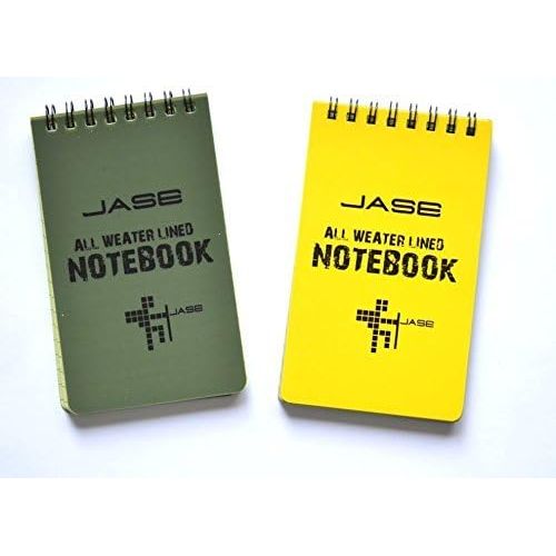  Geo-versand 2 x Geocaching Logbook Waterproof Lined Yellow Squared Green 100 Pages 13 x 8 cm Notebook Fishing Waterproof Outdoor Writing Pad Fishing Fishing Geocaching Waterproof Waterproof