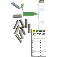 [아마존베스트]Geo-versand 10 x log strips for e.g. Magnetic Screw Flip Cover Nanos for Micno (Micro Nano) with Metal Pin Ready-Rolled Geocaching Hideaway Logs, Logs, Nano, Micro, Magnetic