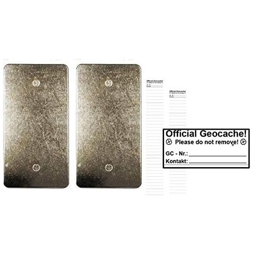  [아마존베스트]Geo-versand Unisex - Adult Geocaching Hide Magnetic D5 Metal Magnetic Plate Geocache Cover Plate, Silver, M