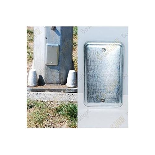  [아마존베스트]Geo-versand Unisex - Adult Geocaching Hide Magnetic D5 Metal Magnetic Plate Geocache Cover Plate, Silver, M