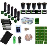 [아마존베스트]Geo-versand 38 Piece Geocaching Container Package Set - Nano Hiding Place Petling Logbook Micro