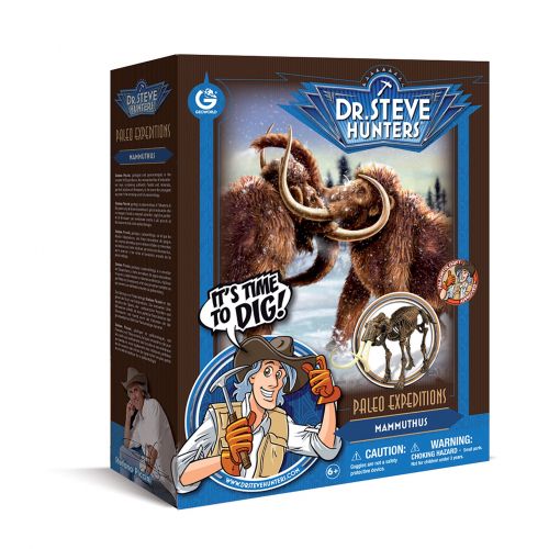  Geoworld Dr. Steve Hunters Paleo Expeditions Plastic Mammuthus Dino Excavation Kit