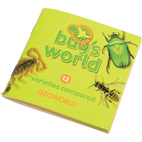  Constructive Playthings Geoworld Bugs World Collection, 12 Real Insects, Scientific Educational Toy