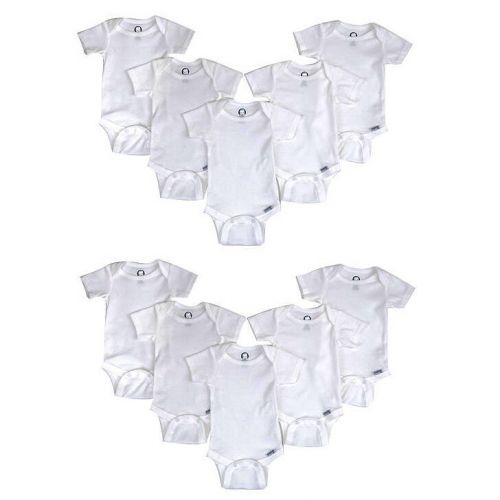  Gerber White Cotton One-pieces (Pack of 10) by Gerber