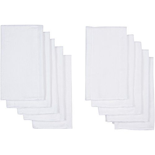  [아마존베스트]Gerber Birdseye 3-Ply Prefold Cloth Diapers, White, 10 Count