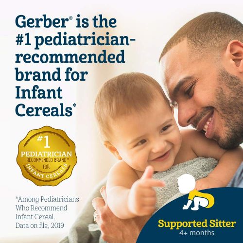  [아마존베스트]Gerber Baby Cereal Gerber Single-Grain Oatmeal Baby Cereal, 8 oz (Pack of 6)