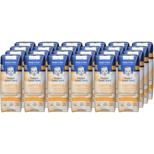  [아마존베스트]Gerber Good Start Gentle Non-GMO Ready to Feed Infant Formula Stage 1, 8.45 Ounce (Pack of 24)