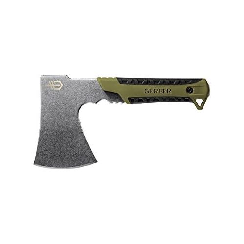  [아마존베스트]Gerber 0539-1108 Pack Hatchet Camping Axe - Sage Green Handle/Stonewash Blade [31-003482], Sage Green/Stonewash