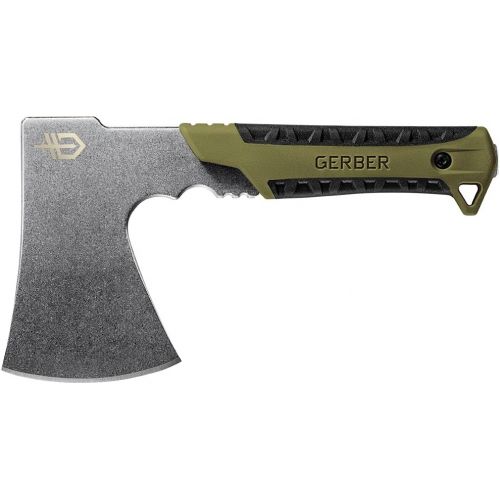  [아마존베스트]Gerber 0539-1108 Pack Hatchet Camping Axe - Sage Green Handle/Stonewash Blade [31-003482], Sage Green/Stonewash