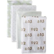 Gerber Plumbing Gerber Unisex Baby 4 Pack Flannel Burp Cloth