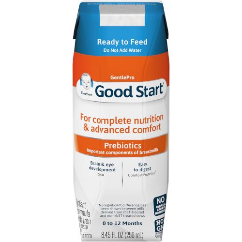  Gerber Plumbing Gerber Good Start Gentle Non-GMO Ready to Feed Infant Formula Stage 1, 8.45 Ounce (Pack of 24)