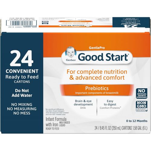  Gerber Plumbing Gerber Good Start Gentle Non-GMO Ready to Feed Infant Formula Stage 1, 8.45 Ounce (Pack of 24)