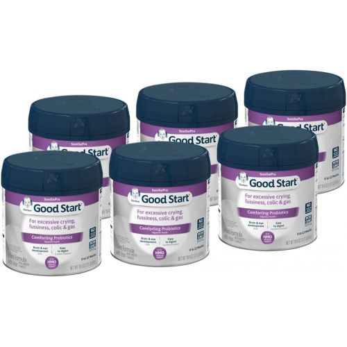  Gerber Good Start Soothe (HMO) Non-GMO Powder Infant Formula, Stage 1, 19.4 Ounce (Pack of 6)