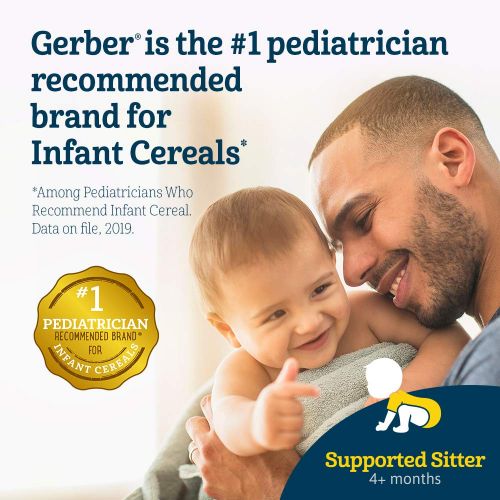  Gerber Baby Cereal DHA & Probiotic Oatmeal Baby Cereal, 8 Ounces (Pack of 6)